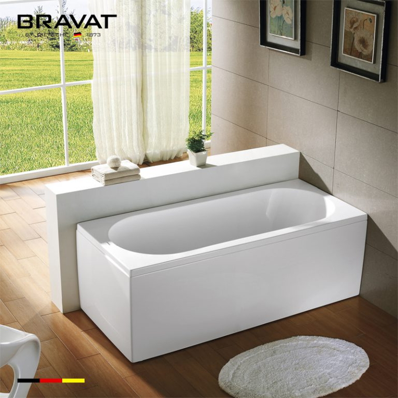 Bồn tắm đặt sàn cao cấp BRAVAT B25505W-5 1.5m