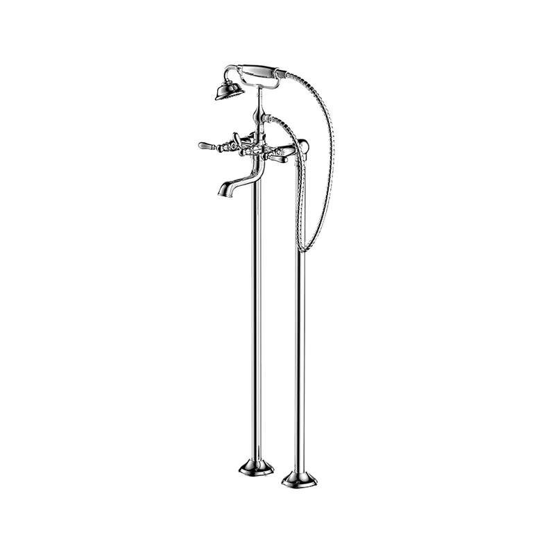Vòi xả bồn tắm đặt sàn Bravat F65193CP-ENG