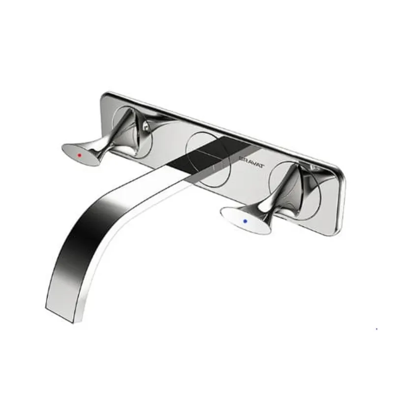 Vòi Lavabo Âm Tường Nóng Lạnh BRAVAT P69186C-ENG