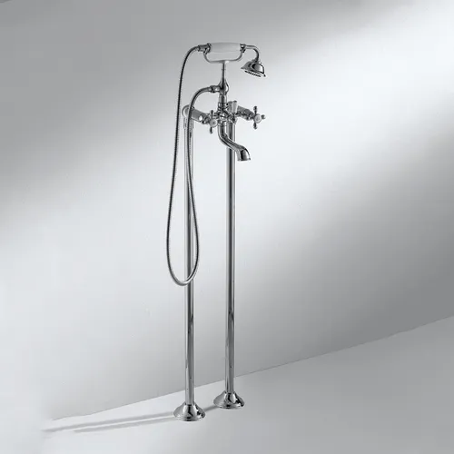 Vòi xả bồn tắm đặt sàn cao cấp Bravat F651199CP-ENG