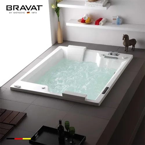 Bồn Tắm Massage Âm Sàn BRAVAT B25904DW-2 1.9m
