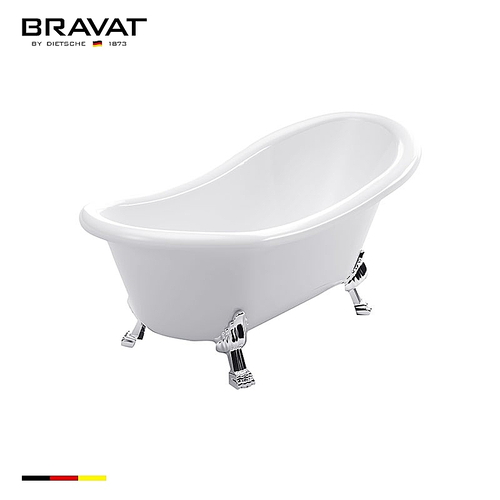 Bồn tắm có chân cao cấp BRAVAT B25709W-B 1.75m