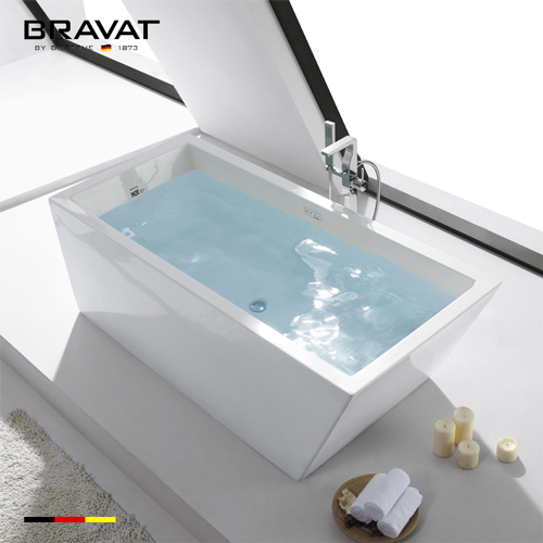 Bồn tắm đặt sàn cao cấp BRAVAT GT1003W-3 1.8m
