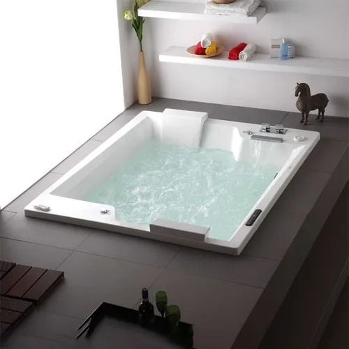 Bồn Tắm Massage Âm Sàn BRAVAT B25823DW-8W 1.8m