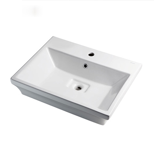 Chậu rửa mặt bán dương cao cấp BRAVAT C22192W-1-ENG