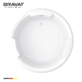 Bồn tắm tròn cao cấp BRAVAT B25615W 1.6m