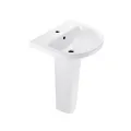 Chậu Lavabo Treo Tường Chân Đứng BRAVAT C22330W-1-ENG