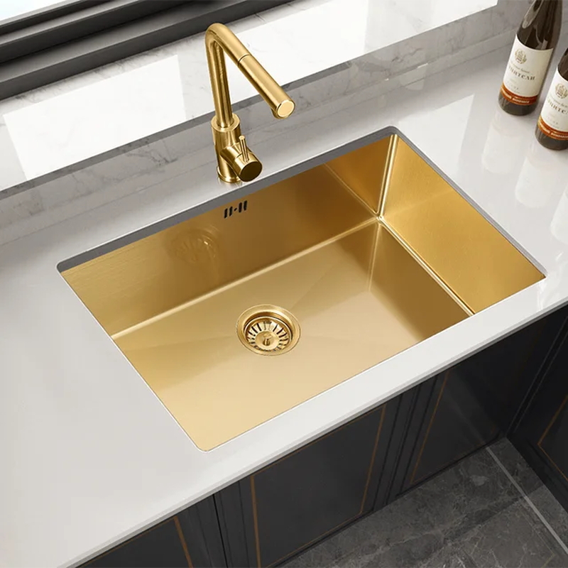 Chậu bếp mạ vàng Cleanmax SUS8045