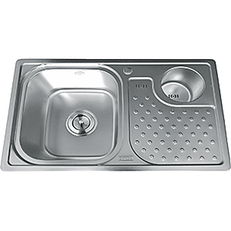 Chậu rửa bát 1 hố có hộp rác Inox Gorlde GD025 (GD-025)