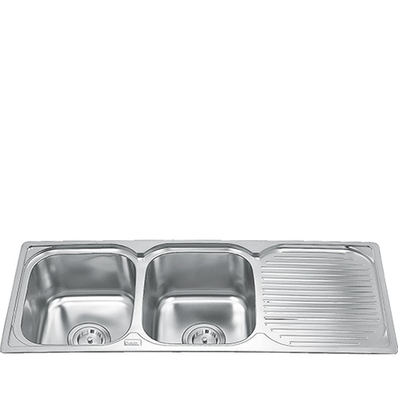 Chậu rửa bát 2 hố 1 bàn Inox GORLDE GD5525 (GD-5525)