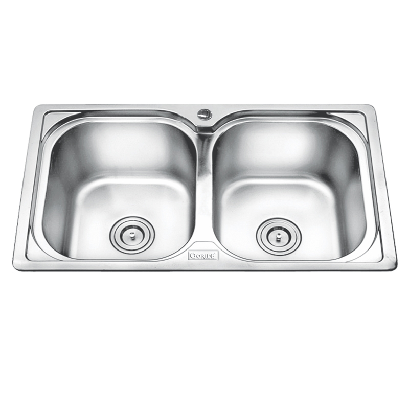 Chậu rửa bát 2 hố cân Inox Gorlde B210 (B-210)