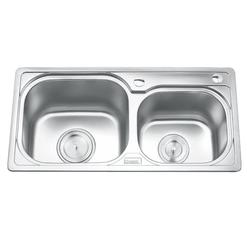 Chậu rửa bát 2 hố lệch Inox GORLDE GD5602 (GD-5602)