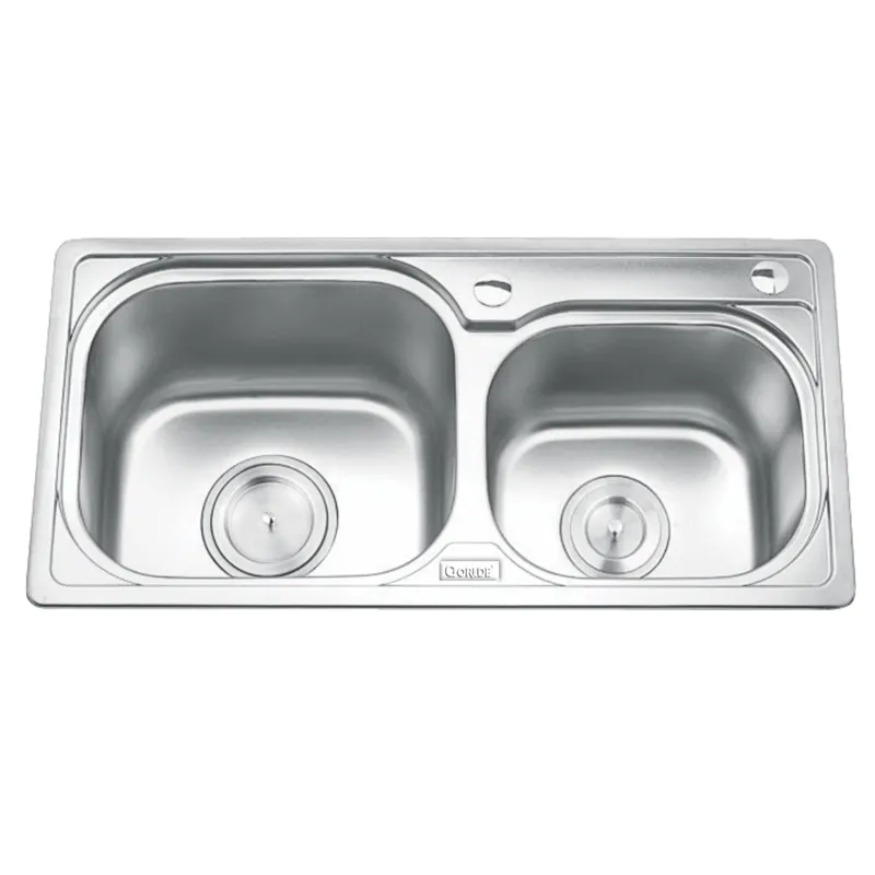 Chậu rửa bát 2 hố lệch Inox GORLDE GD5602 (GD-5602)