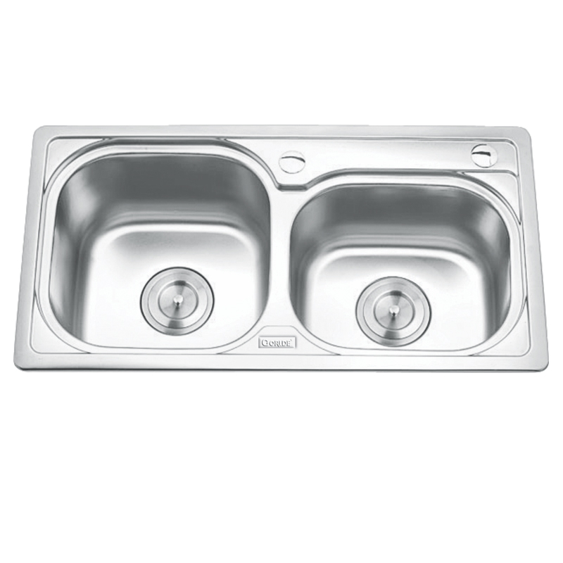 Chậu rửa bát 2 hố lệch Inox GORLDE GD5702 (GD 5702)