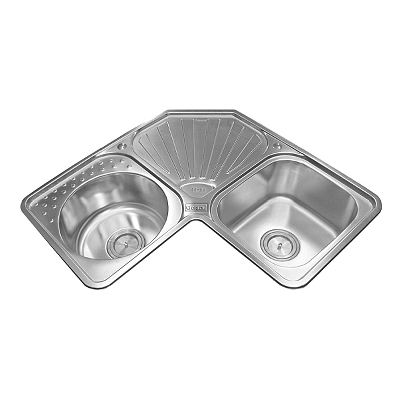 Chậu rửa bát góc 2 hố Inox GORLDE GD5409 (GD-5409)