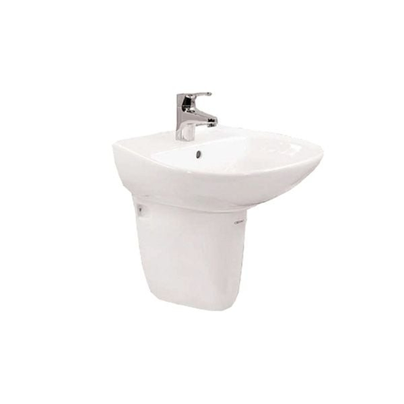 Chậu Rửa Mặt Ceravi CB105 Chân Lửng CCN141