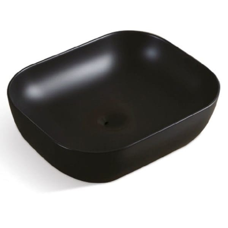 Chậu rửa lavabo đặt bàn màu đen Karat ECW-02-210-55