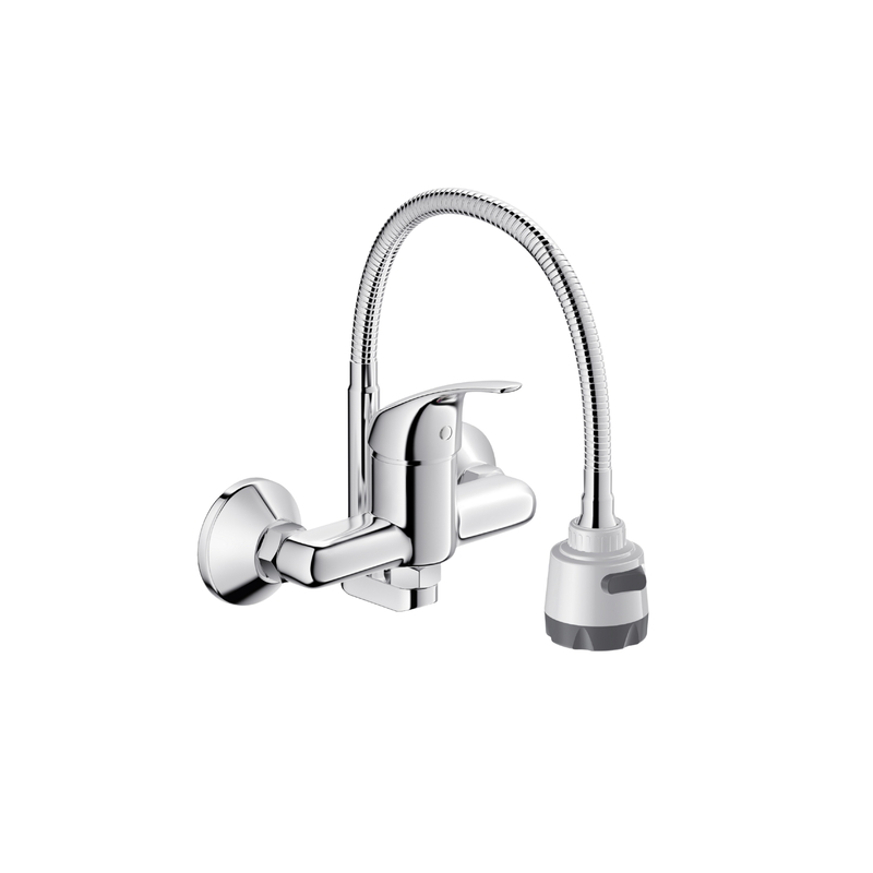 Vòi chậu rửa bát nóng lạnh cần mềm SanFi SF712