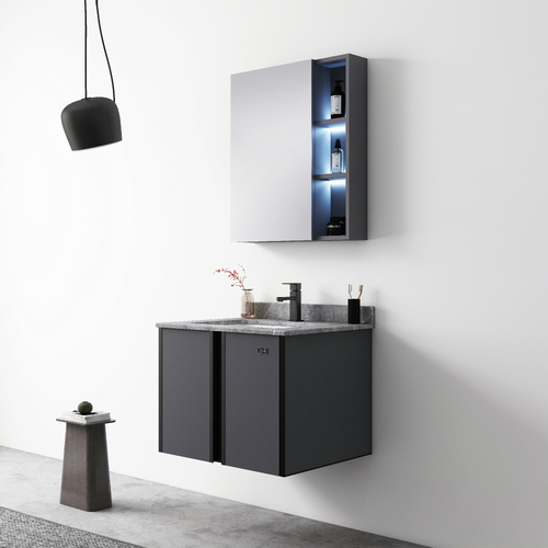 Bộ tủ chậu cao cấp đèn Led Mowoen MW6802S-80 800x480mm