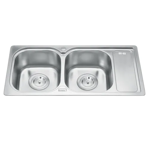 Chậu rửa bát 2 hố 1 bàn Inox GORLDE GD5505 (GD-5505)
