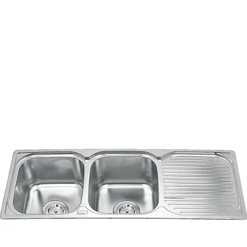Chậu rửa bát 2 hố 1 bàn Inox GORLDE GD5525 (GD-5525)
