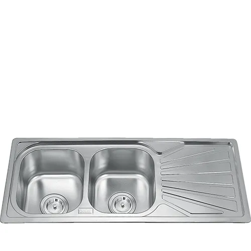 Chậu rửa bát 2 hố 1 bàn Inox GORLDE GD5526 (GD-5526)