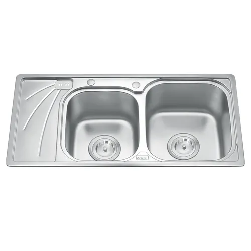 Chậu rửa bát 2 hố có bàn Inox GORLDE GD9037 (GD-9037)