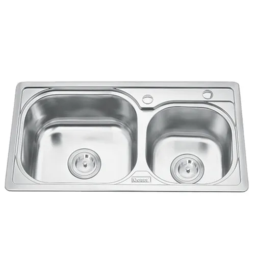 Chậu rửa bát 2 hố lệch Inox GORLDE B208 (B208)
