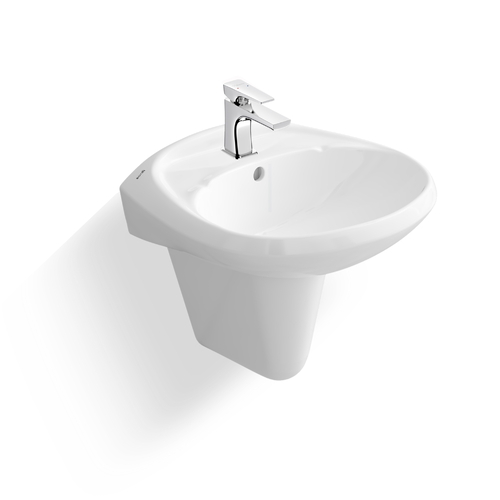 Chậu rửa mặt treo tường chân lửng Sanfi S506 + S602