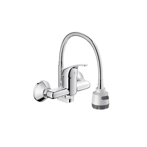 Vòi chậu rửa bát nóng lạnh cần mềm SanFi SF712