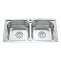 Chậu rửa bát 2 hố cân Inox Gorlde GD5406 (GD-5406)