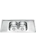 Chậu rửa bát 2 hố có bàn Inox GORLDE GD5426 (GD-5426)