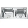 Chậu rửa bát 2 hố lệch Inox GORLDE B209 (B209)