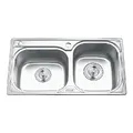 Chậu rửa bát 2 hố lệch Inox GORLDE GD-5302