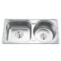 Chậu rửa bát 2 hố lệch Inox GORLDE GD5312 (GD 5312)