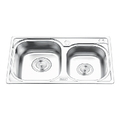 Chậu rửa bát 2 hố lệch Inox GORLDE GD5502 (GD-5502)