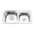 Chậu rửa bát 2 hố lệch Inox GORLDE GD5502 (GD-5502)