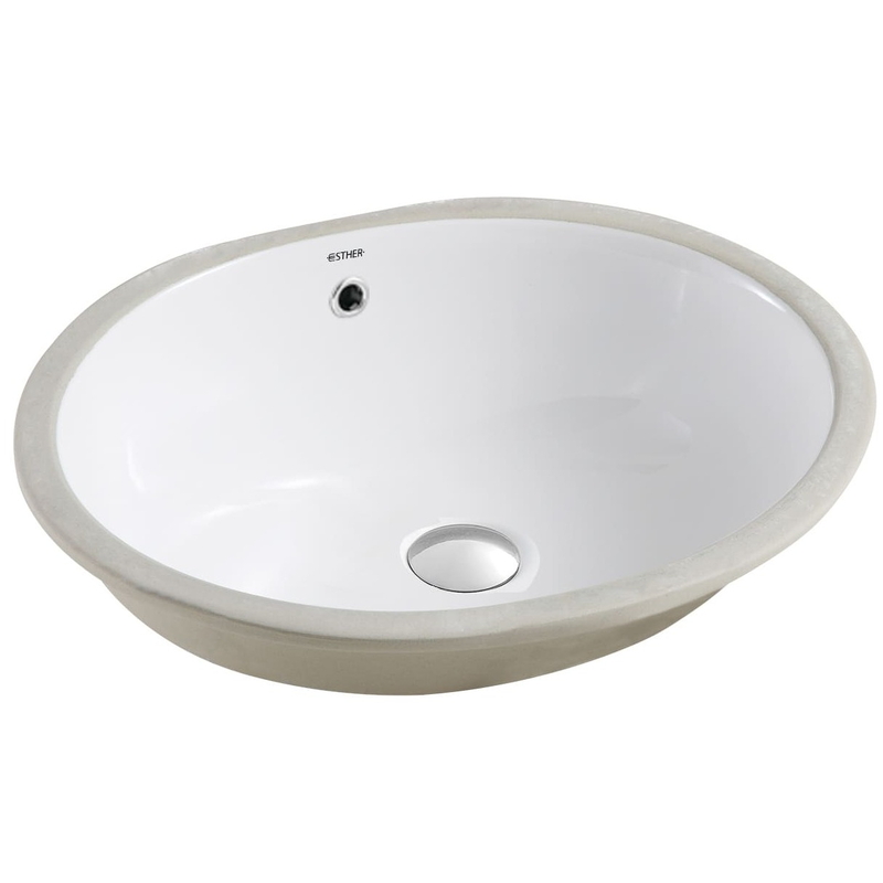 Chậu rửa lavabo âm bàn đá Karat ECW-01-420F-11