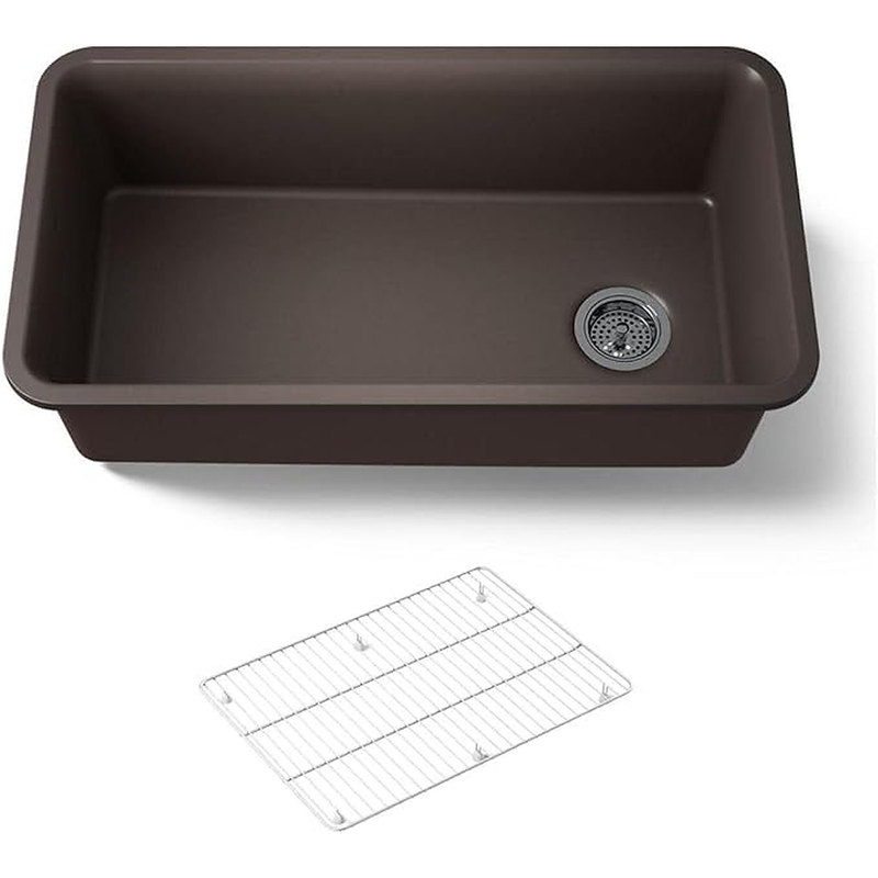 Chậu rửa chén 1 hố âm bàn kèm khay Kohler Cairn K-8206-CM2
