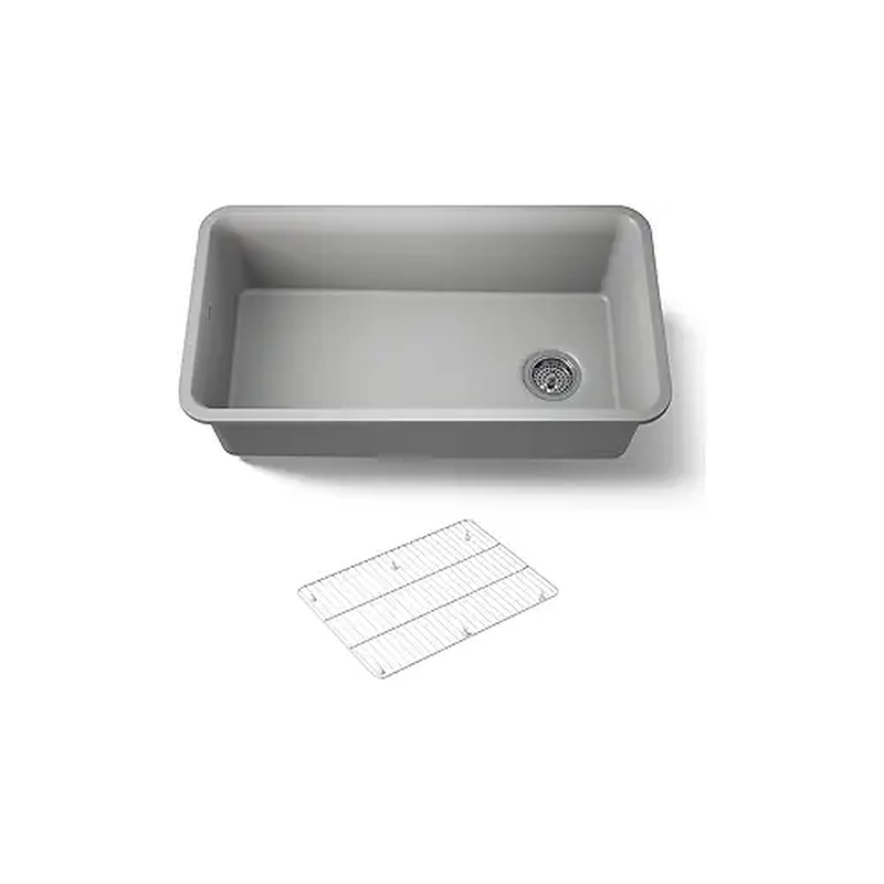 Chậu rửa chén 1 hố âm bàn kèm khay Kohler Cairn K-8206-CM4
