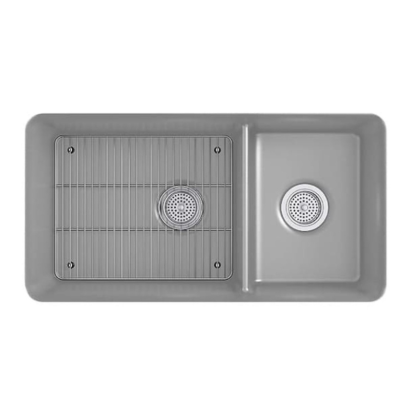 Chậu rửa chén 2 hố âm bàn kèm khay KOHLER Cairn K-8204-CM4