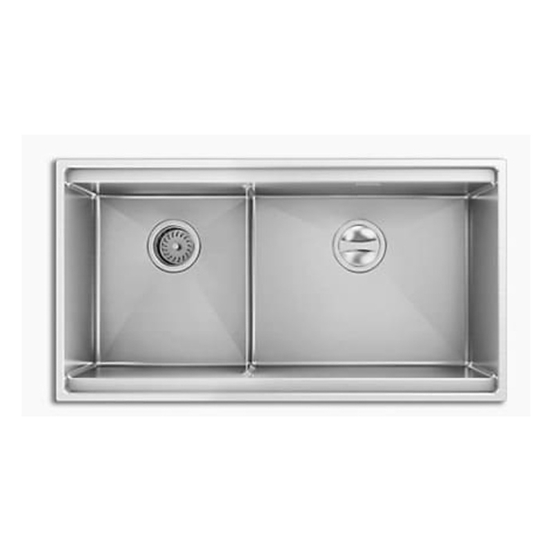 Chậu rửa chén 2 hố âm bàn Kohler Moraine K-99064T-F-NA 