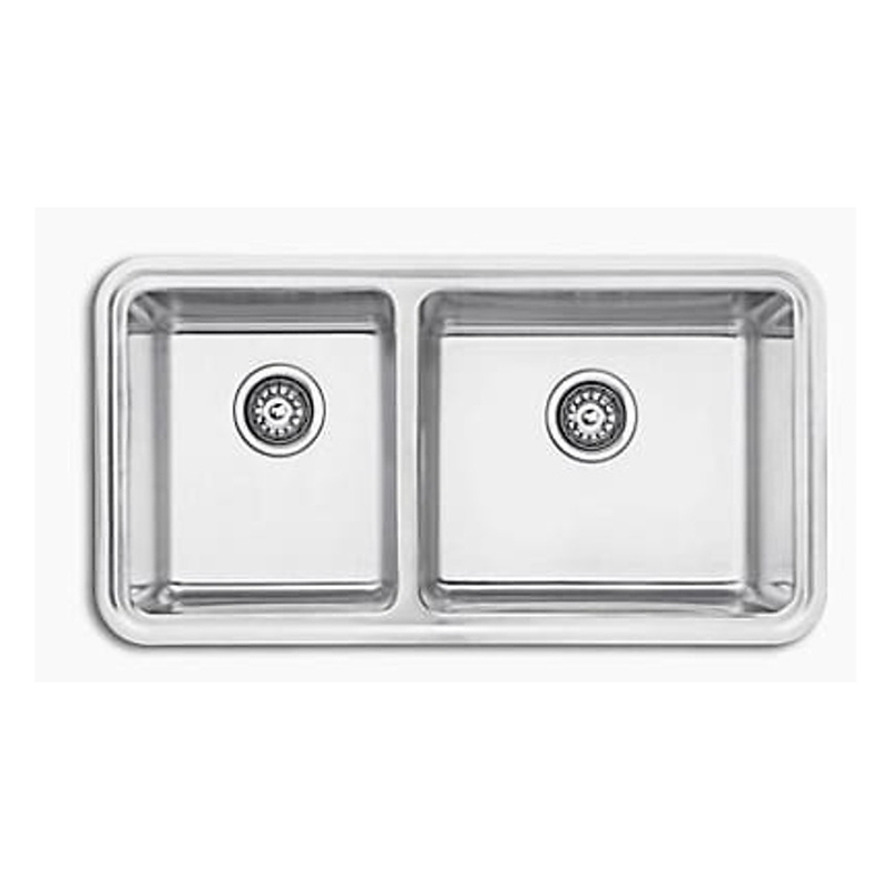 Chậu rửa chén 2 hố âm bàn Kohler Prologue K-3664T-F-NA