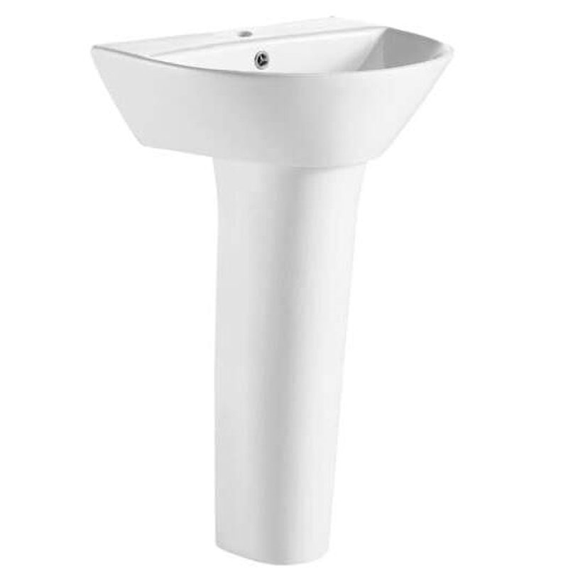 Chậu rửa lavabo treo tường chân dài Karat ECW-06-121F-11