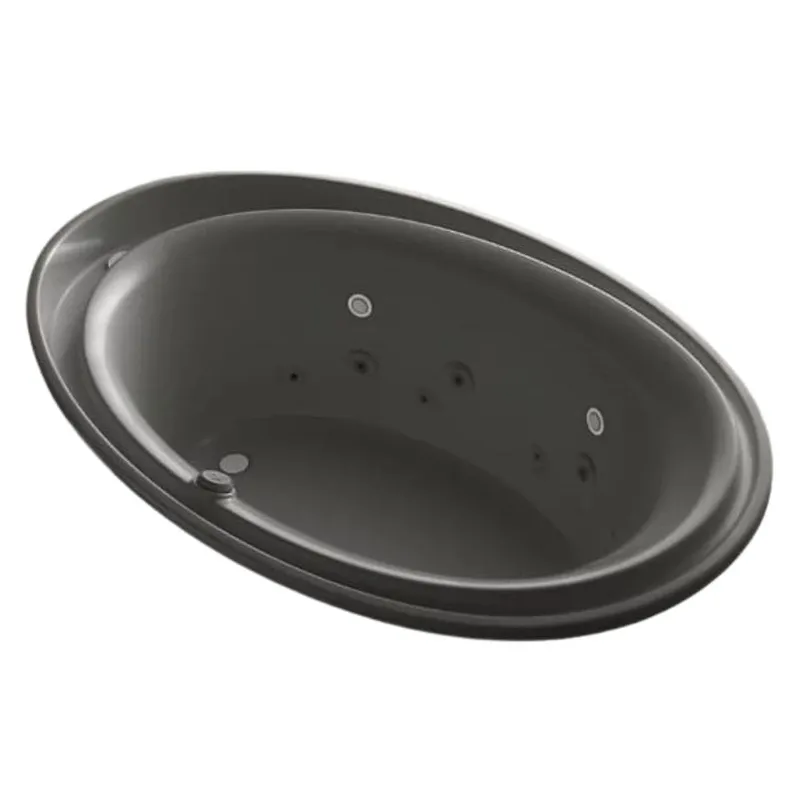 Bồn tắm nhựa massage đen Kohler Purist K-1110-AH-58