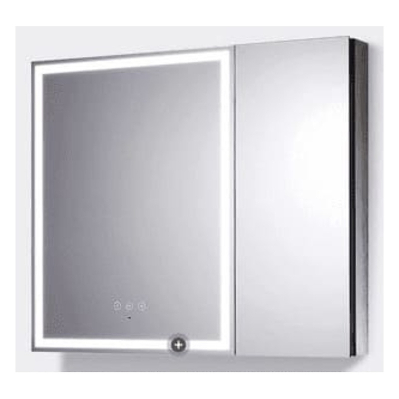 Tủ gương với đèn Kohler GrooMing K-24659T-L-NA + K-24660T-NA (Bạc) 