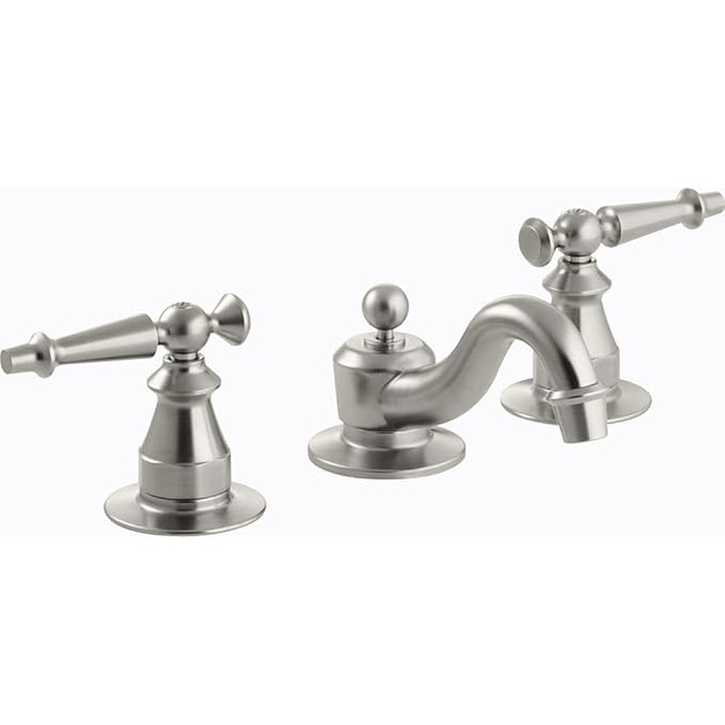 Vòi chậu rửa 3 lỗ nóng lạnh Kohler Antique K-108-4-BN