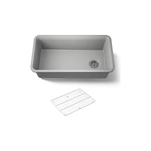 Chậu rửa chén 1 hố âm bàn kèm khay Kohler Cairn K-8206-CM4