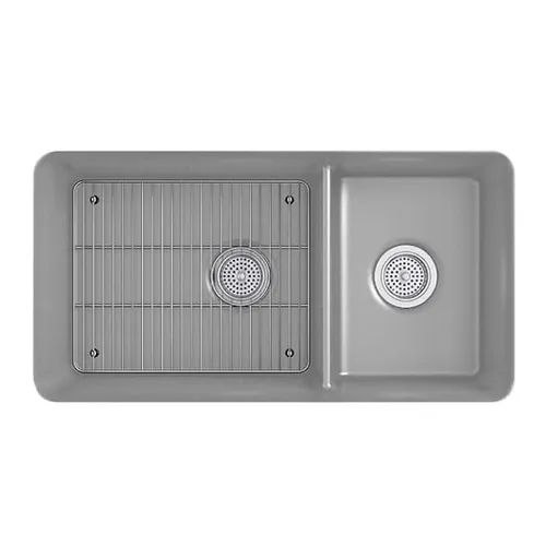 Chậu rửa chén 2 hố âm bàn kèm khay KOHLER Cairn K-8204-CM4