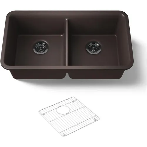 Chậu rửa chén 2 hố cân âm bàn KOHLER Cairn K-8199-CM2